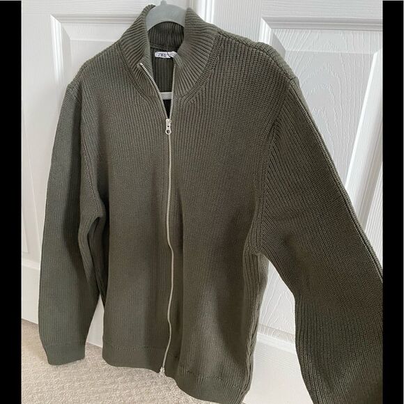 NWT Zara Mock Neck Cardigan - Picture 3 of 8